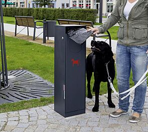 <div id="container" class="container">Hundetoilette CRYSTAL in RAL 7016 anthrazitgrau, mit Piktogramm in RAL 3020 verkehrsrot</div>