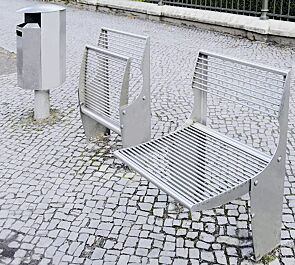 Klappsitz LASA aus Edelstahl