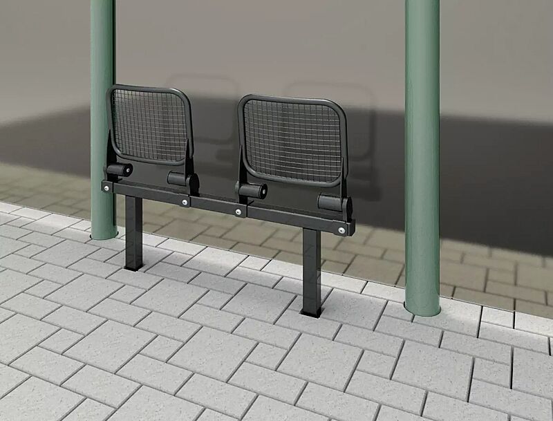 klappsitz-tolfa__shoKAT0060948 Klappsitz TOLFA, 2-Sitzer ohne Rückenlehne, in RAL 7016 anthrazitgrau