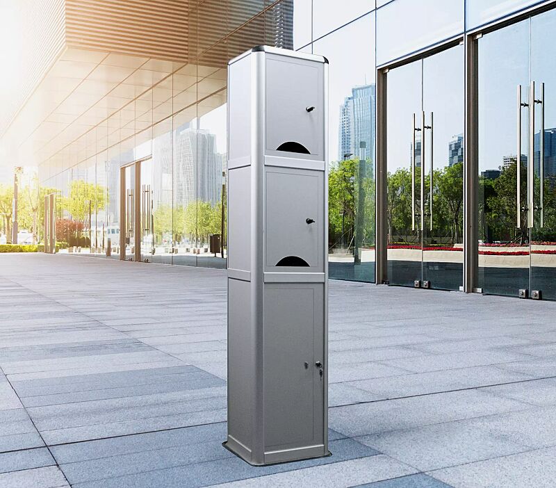 ladesaeule-corvi__shoKAT0072956 Ladesäule CORVI, 2 kleine Schließfächer mit Münzpfandschließung