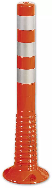 leitpfosten-agil__shoKAT0014657 Leitpfosten AGIL in rot mit weißen Reflexstreifen, Höhe 750 mm