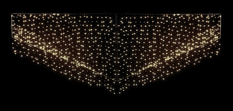 Lichtvorhang SCHNEEGESTÖBER 1, zur Straßenüberspannung