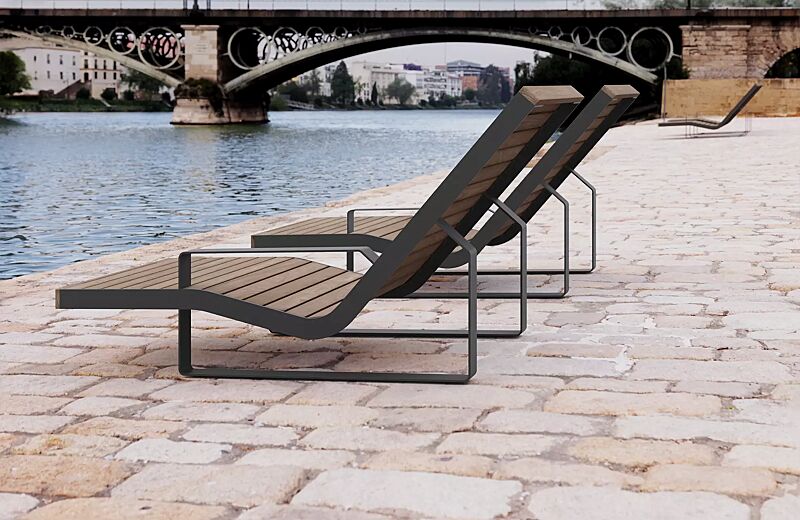 liegebank-iglau__shoKAT0073704 Liegebank IGLAU, Breite 630 mm, Stahlteile in RAL 7016 anthrazitgrau