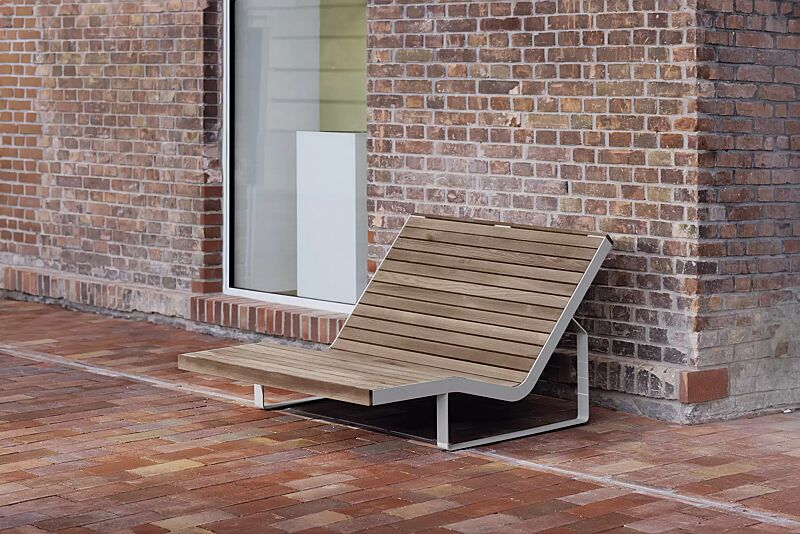 liegebank-iglau__shoKAT0073785 Doppelliegebank IGLAU, Breite 1254 mm, Stahlteile in RAL 7035 lichtgrau