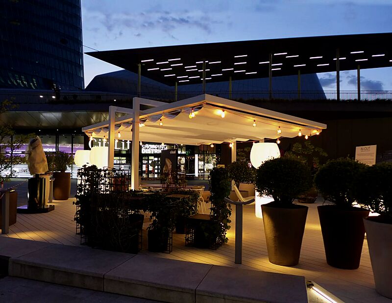 markisen-freigestell-teramo__shoKAT0075572 Markisen-Freigestell TERAMO, Dachbreite x Dachtiefe 3000 mm x 5000 mm, PVC Tuch weiß, Aluminiumkonstruktion weiß