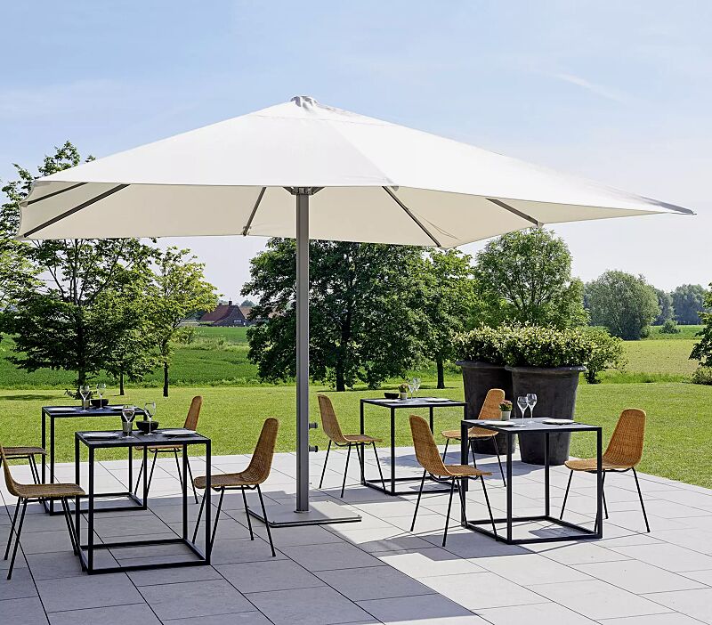 Mittelmastschirm TROPEA, Schirmtuch in White Sand