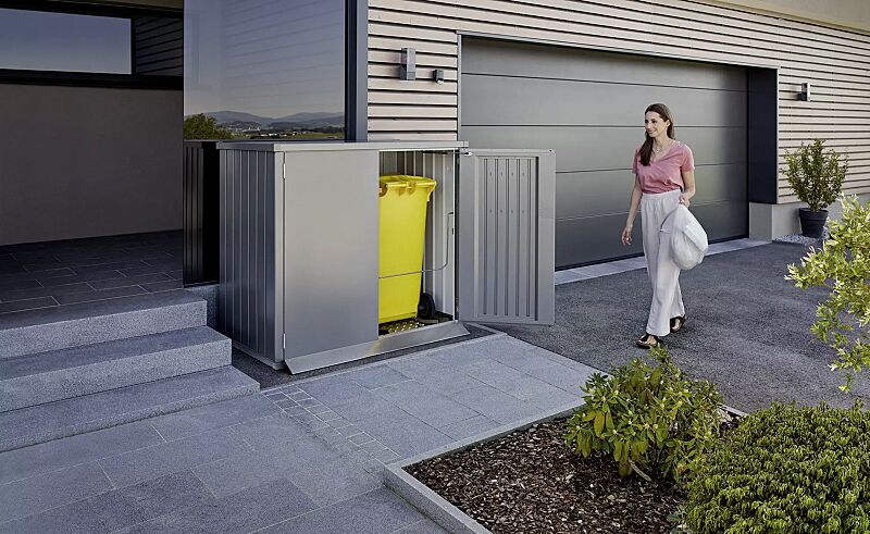 muellbehaelterschrank-alex-duo__shoKAT0074616 Müllbehälterschrank ALEX® DUO, in quarzgrau-metallic, mit Boden-Set (Zubehör)