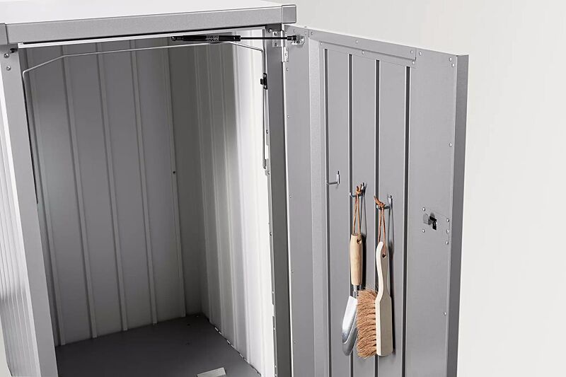 muellbehaelterschrank-alex__shoKAT0065788 Detail: 3 Stück Aufhängehaken an der Türinnenseite