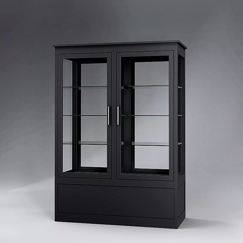 oeffentlicher-buecherschrank-embrun__shoKAT0074089 Öffentlicher Bücherschrank EMBRUN, Breite 1400 mm, mit zweiteiliger Drehflügeltür, vorn und hinten öffnend, in RAL 7016 anthrazitgrau