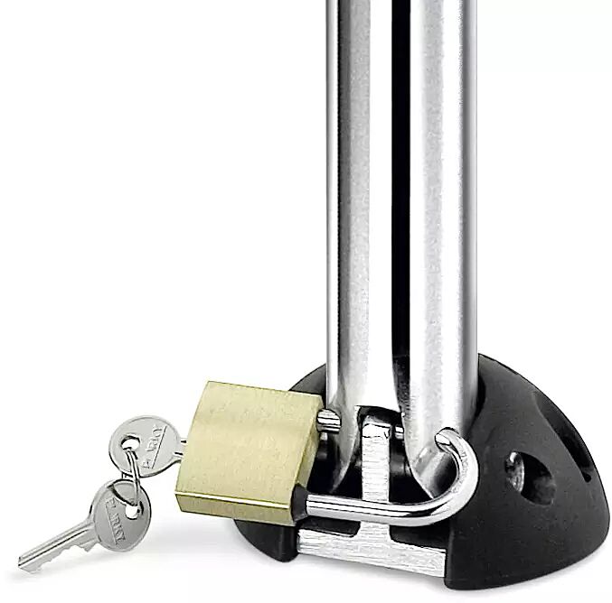 parkbuegel-pavo__shoKAT0008222 mit Vorhängeschloss inkl. 2 Schlüsseln