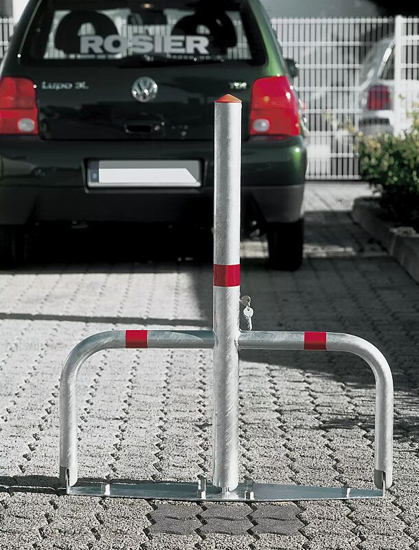 parkbuegel-telde__shoKAT0003705 Parkbügel TELDE aus Stahlrohr mit langem Mittelpfosten, feuerverzinkt