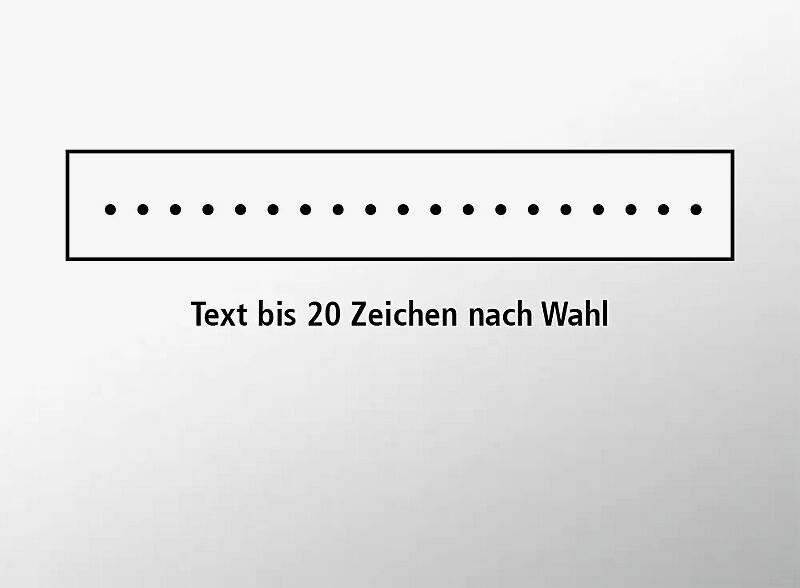 Parkplatz-Reservierungsschild - Text nach Wahl