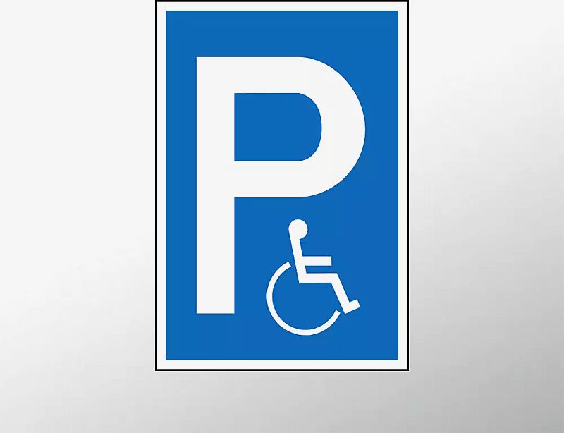 Parkplatz-Reservierungsschild "Behinderte"