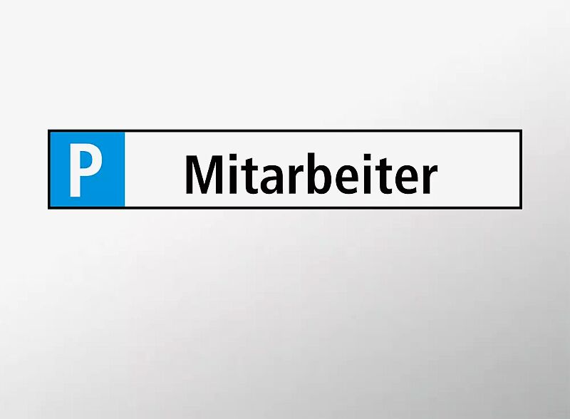 Parkplatz-Reservierungsschild "Mitarbeiter"