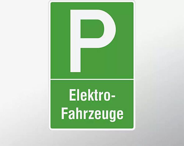 Parkplatzschild ELEKTROFAHRZEUGE