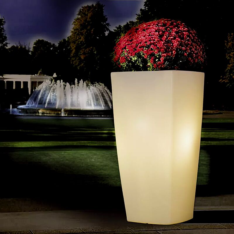 pflanzbehaelter-bali__shoKAT0024658 Pflanzbehälter BALI-LIGHT, Höhe 1500 mm, transluzent beleuchtet