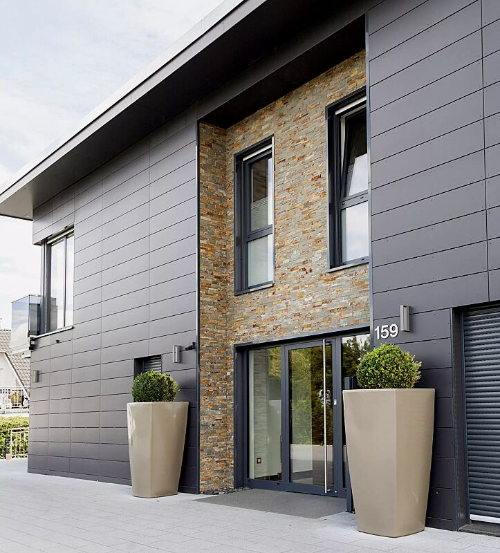 pflanzbehaelter-bali__shoKAT0058628 Pflanzbehälter BALI, Höhe 1100 mm, in clay ähnlich RAL 7006