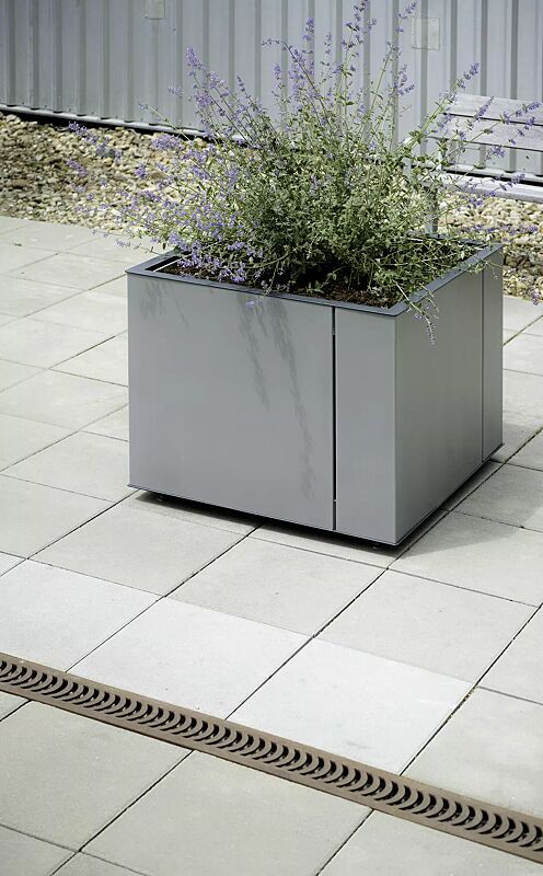 pflanzbehaelter-malageno__shoKAT0050447 Pflanzbehälter MALAGENO, 700 x 700 mm, in RAL 9007 graualuminium