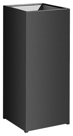 Pflanzbehälter MALOUT NEW, quadratisch, 53 Liter, Höhe 1000 mm, Stahlteile in RAL 7016 anthrazitgrau