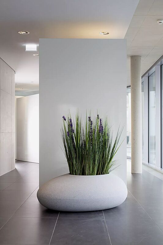 pflanzbehaelter-malur__shoKAT0036171 Pflanzbehälter MALUR, Höhe 500 mm, in granit hell