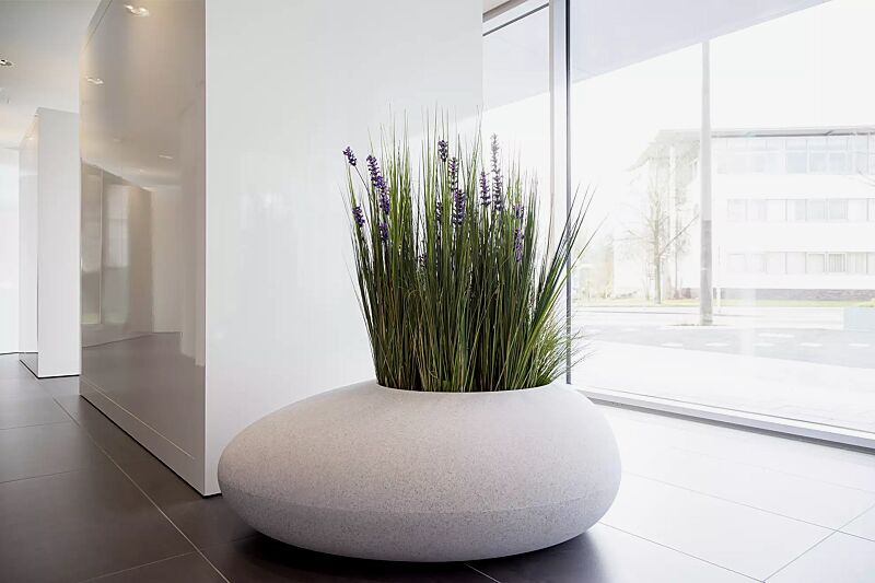 pflanzbehaelter-malur__shoKAT0036172 Pflanzbehälter MALUR, Höhe 500 mm, in granit hell