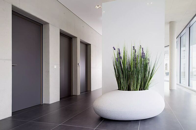 pflanzbehaelter-malur__shoKAT0036173 Pflanzbehälter MALUR, Höhe 500 mm, in granit hell