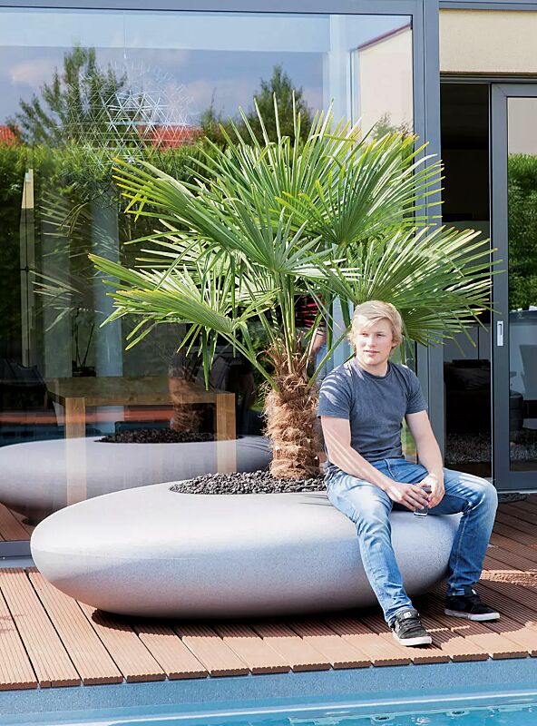 pflanzbehaelter-malur__shoKAT0041626 Pflanzbehälter MALUR, Höhe 500 mm, in granit hell