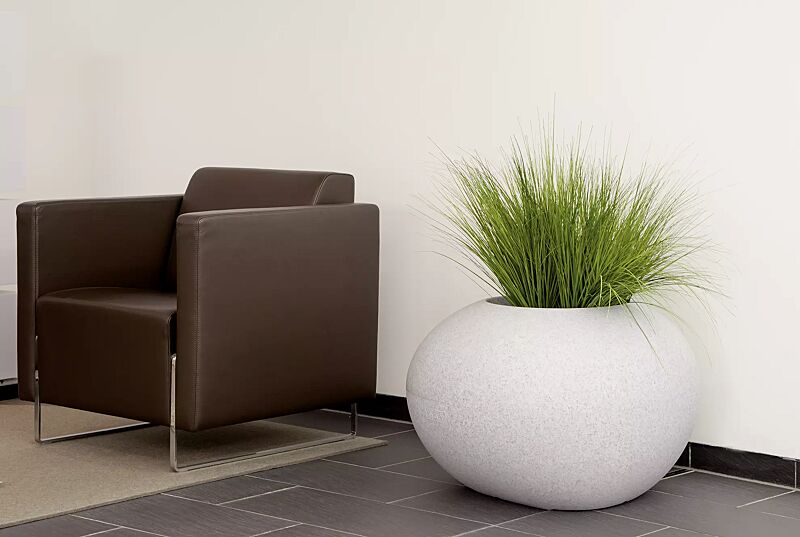 pflanzbehaelter-malur__shoKAT0042527 Pflanzbehälter MALUR, Höhe 490 mm, in granit hell