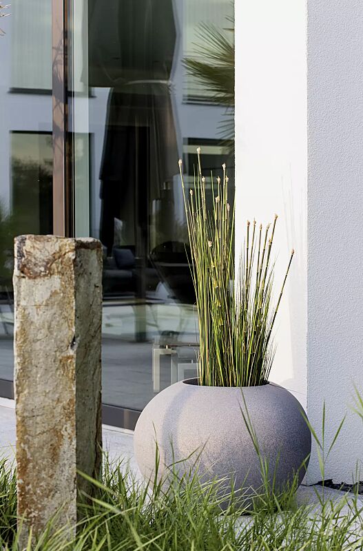 pflanzbehaelter-malur__shoKAT0042541 Pflanzbehälter MALUR, Höhe 490 mm, in granit hell