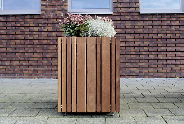 Pflanzbehälter SECUNDO PURE, 275 Liter, Stahlteile verzinkt