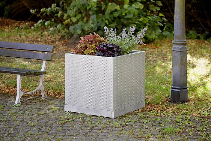 Pflanzbehälter TILLEY, quadratisch, feuerverzinkt