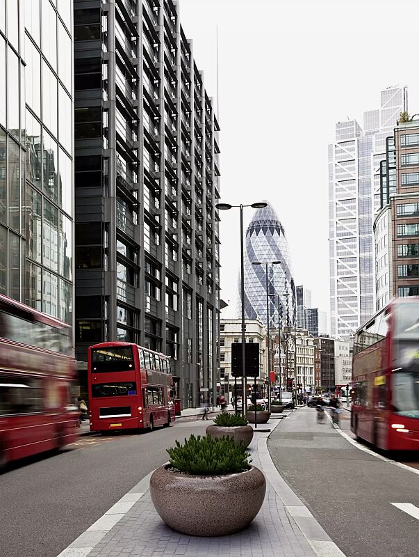 pflanzbehaelter-venere__shoKAT0042929 Pflanzbehälter VENERE aus rekonstituiertem Marmor geschliffen, in porphyr