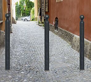 Poller BURMIT aus Aluminium, lackiert in anthrazitgrau
