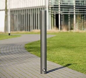 Poller JEREZ (3p-Technologie) ohne Rille, Verriegelung mittels Dreikantschraube, in DB 703 eisenglimmer