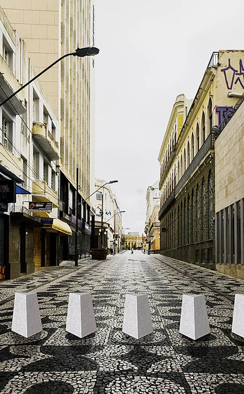 poller-ny-collection__shoKAT0059310 Poller NY-COLLECTION, Höhe 500 mm, aus Beton, in Granitoptik weiß