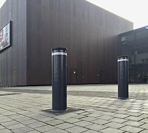 Poller NYONS, Ø 200 x 800 mm, in RAL 7016 anthrazitgrau