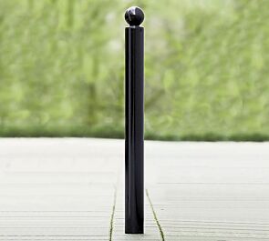 Poller PETALIT in RAL 7021 schwarzgrau