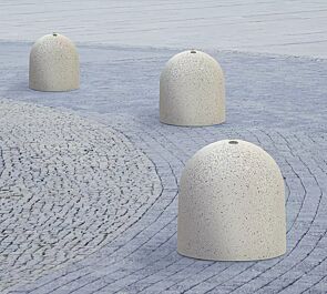 <div id="container" class="container">Poller TITANO aus Beton sandgestrahlt, in Granitoptik weiß</div>