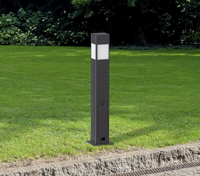 Pollerleuchte ASCO in RAL 7016 anthrazitgrau