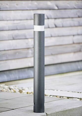 Pollerleuchte IXELLES, mit 3p-Technologie, in DB 703 eisenglimmer