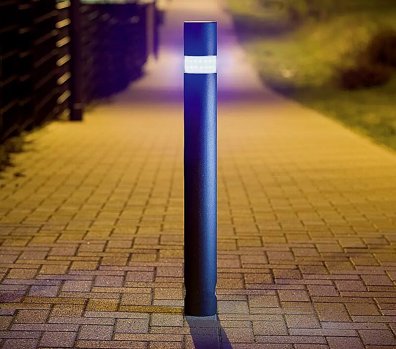 Pollerleuchte IXELLES, mit 3p-Technologie, in DB 703 eisenglimmer