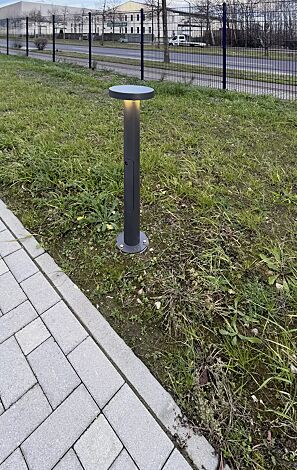 Pollerleuchte YERRES, Höhe 900 mm, pulverbeschichtet in RAL 7016 anthrazitgrau