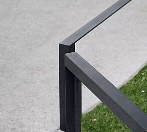 2 Rabattengeländer LOTLIMIT, in RAL 7016 anthrazitgrau