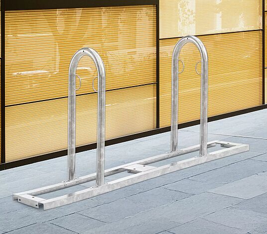 Reihenanlehnbügel ARVADA, 4 Stellplätze, feuerverzinkt