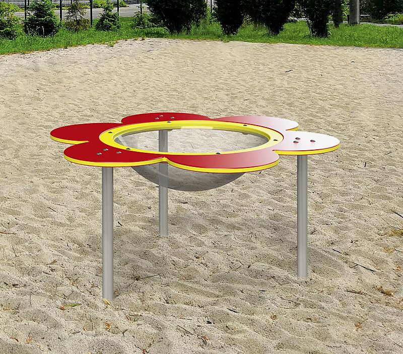 Sand- und Matschtisch BUDDL in Blumenoptik