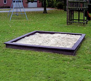 Sandkasten BUDDELFLINK in braun, aus Recyclingkunststoff