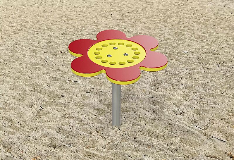 Sandsiebtisch LUPO in Blumenoptik