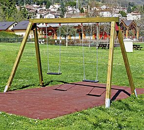Doppelschaukel BERNHARD mit 2 Standard-Sicherheitsschaukelsitzen
