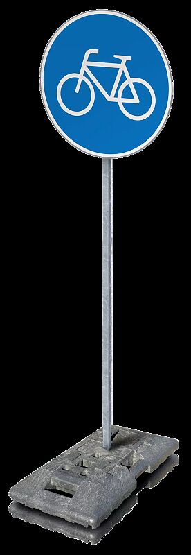 Verkehrszeichen-Set RADWEG, ø 600 mm