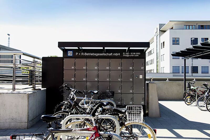 schliessfachanlage-secure__shoKAT0052183 Schließfachanlage SECURE, 26 Schließfächer mit Elektroinstallation plus seitlichem Technikfach, ausgestattet mit einem RFID-Autorisierungssystem sowie dazugehöriger auftragsbezogener Steuerungslösung mit integrierter Fernwartung und Anlagenüberwachung,...